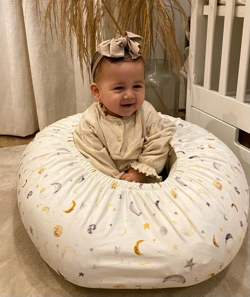 Housse De Coussin D'allaitement Moon & Stars Housse De Relaxation Coussin D'allaitement 2 Housse De Coussin D'allaitement Moon & Stars Housse De Relaxation Coussin D'allaitement – Image 2