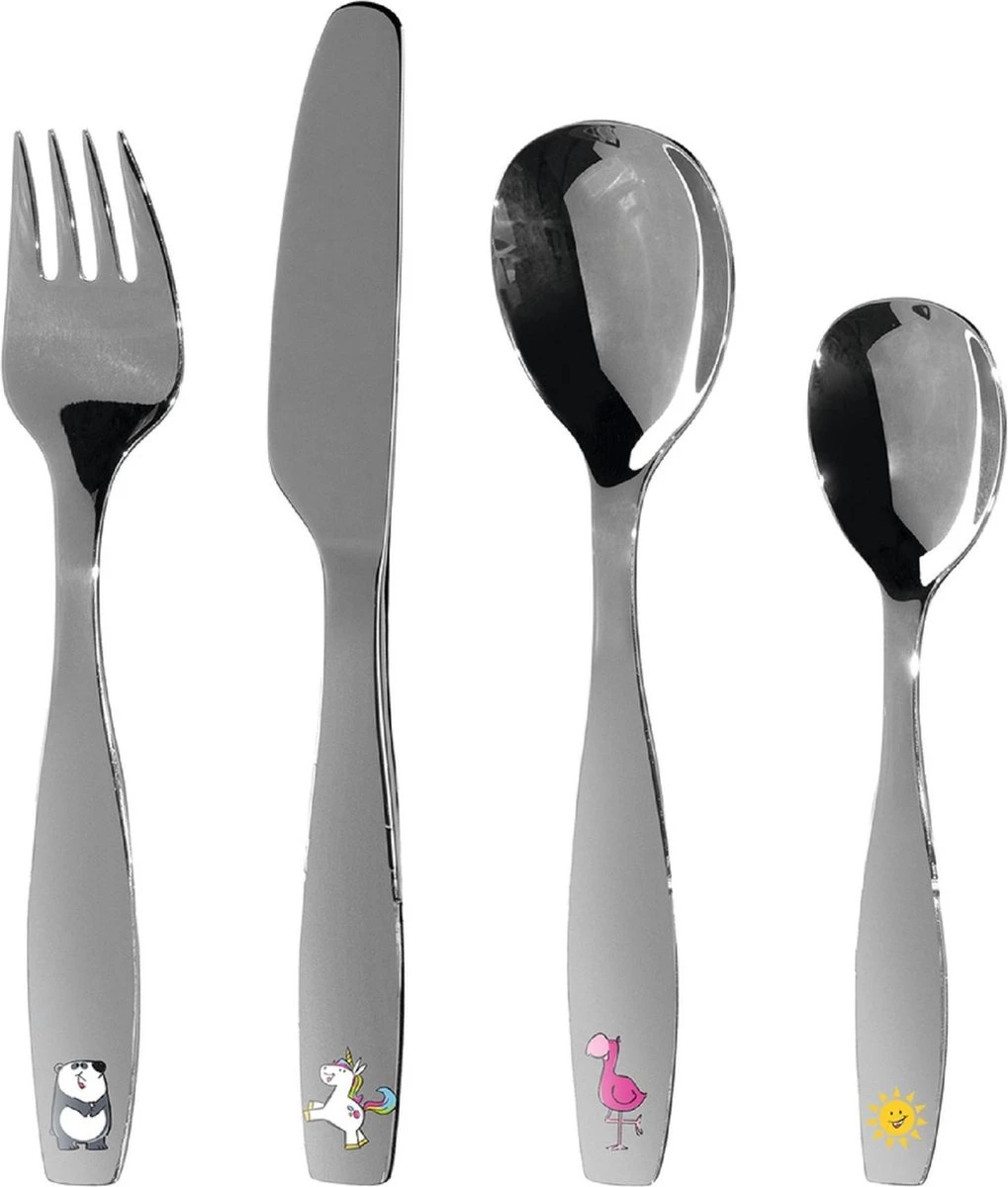 Couverts Pour Enfants Leonardo Bambini En Acier Inoxydable 4 Pièces 1 Couverts Pour Enfants Leonardo Bambini En Acier Inoxydable 4 Pièces