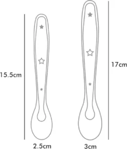 Ensemble De Cuillères à Couverts Bébé | Deux Cuillères | Silicones | Rose -Bébé Soldes Boutique 1021x1200 3