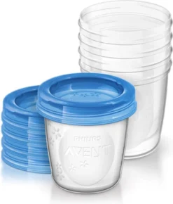 Philips Avent SCF619 05 Tasses De Conservation Pour Aliments Pour Bébés - 180 Ml - 5 Pièces -Bébé Soldes Boutique 1023x1200 1
