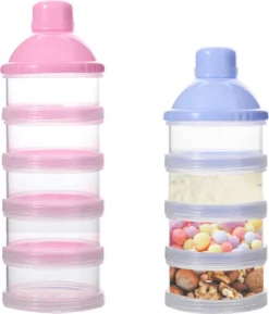 Babylatte® - Tour De Lait En Poudre - Sans BPA - Contenants De Stockage De Poudre Pour Bébé - Boîte Doseuse - Tour De Poudre - Layette - Cadeau De Maternité - Bleu - 4 Couches -Bébé Soldes Boutique 1024x1200 3