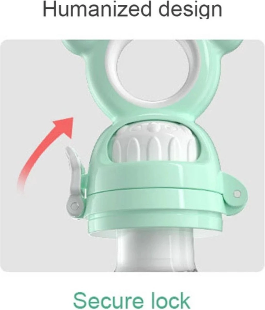 Pack De Démarrage Bébé Fruit Teat Avec 3 Tailles De Sacs Filet SML Avec Pendule De Sécurité 4 M + / VERT 4 Pack De Démarrage Bébé Fruit Teat Avec 3 Tailles De Sacs Filet SML Avec Pendule De Sécurité 4 M + / VERT – Image 4