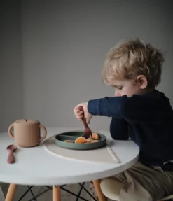 Cuillères En Silicone MUSHIE |Set 2 Pièces|Pierre, Mauve Nuageux|Bavoirs|Cuillère|Bébé|Sans BPA -Bébé Soldes Boutique 1034x1200 5