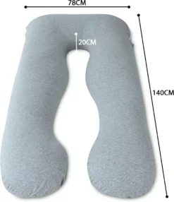 Kussen Forcé En U, Oreiller De Couchage Latéral, Oreiller De Soutien Avec Housse En Coton Amovible Et Lavable, Régulier -Bébé Soldes Boutique 1037x1200 1