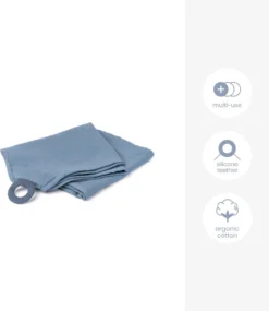 Doomoo Basics - Mom'n Play Tetra Blue - Écharpe D'allaitement Polyvalente - Coton Biologique -Bébé Soldes Boutique 1041x1200 6