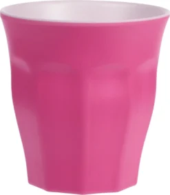 Excellent Houseware Gobelet Incassable En Plastique/mélamine Rose 9 X 8,7 Cm Pour Outdoor/camping/pique-nique/plage