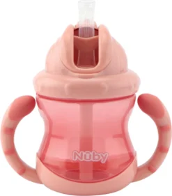 Nuby Nûby Gobelet Anti-Déversement Flip-It Avec Poignées Rose 240 Ml 12 Mois+