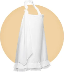 NanaBeebi Avec Pochette De Rangement - Blanc Ivoire - Chiffon D'allaitement - Tablier D'allaitement élégant 100x70cm -Bébé Soldes Boutique 1059x1200 1