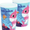 Baby Shark 2x Gobelet En Plastique Bébé Shark 220 Ml - Gobelets Incassables Pour Enfants