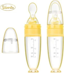 Anneau De Dentition Et Biberon Avec Cuillère - Couverts Bébé / Couverts Pour Enfants - Cadeau De Maternité - Baby Shower - Jaune -Bébé Soldes Boutique 1060x1200 8