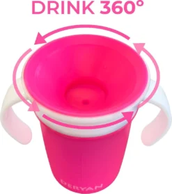 Deryan Luxury Quuby Drinking Cup 360 Trainer - Gobelet D'entraînement - Gobelet Anti-éclaboussures - Rose 12 Deryan Luxury Quuby Drinking Cup 360 Trainer - Gobelet D'entraînement - Gobelet Anti-éclaboussures - Rose -Bébé Soldes Boutique 1064x1200 8