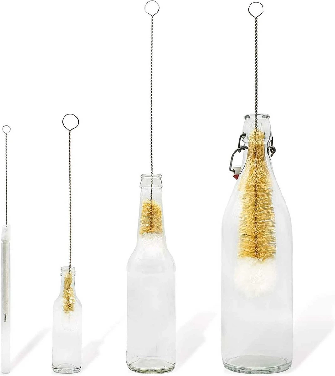 Wonix® - Ensemble De Goupillons Pour Biberons - Nettoyant Pour Biberons - Brosse En Sisal Et Coton - Sans BPA - Pour Bébé , Biberons En Verre - 4 Pièces 3 Wonix® - Ensemble De Goupillons Pour Biberons - Nettoyant Pour Biberons - Brosse En Sisal Et Coton - Sans BPA - Pour Bébé , Biberons En Verre - 4 Pièces – Image 3