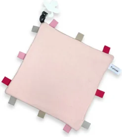 étiquette Tissu Tétine Blush | Chiffon De Sucette | Sucette En Peluche | Chiffon De Câlin | Drôles | Rougir | Trayon | Attache Tétine | Nourrisson