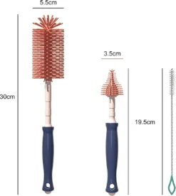 Brosse à Biberons En Silicone (lot De 3), Ensemble De Brosses à Biberons, Brosse De Nettoyage En Silicone, Peut Facilement Nettoyer Toutes Sortes De Biberons, Tétines Pour Bébés, Pailles Pour Biberons, Verrerie, Etc. -Bébé Soldes Boutique 1073x1200 1