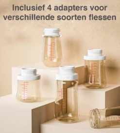 Chauffe-biberon D-essentials - Chauffe- Bébé Portable Pour Les Bébé En Route - Wit - 4 Adaptateurs - Convient Pour Dr. Brown's, AVENT, MADELA, NUK -Bébé Soldes Boutique 1076x1200