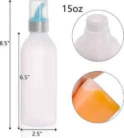 Lot De 4 Bouteilles Squeeze Bouteilles Squeeze Avec Couvercle Et Embouts Colorés Pour Sauce Sauce Soja Assaisonnement - 450ml -Bébé Soldes Boutique 1077x1200