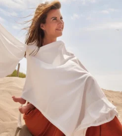 NanaBeebi Avec Pochette De Rangement - Blanc Ivoire - Chiffon D'allaitement - Tablier D'allaitement élégant 100x70cm -Bébé Soldes Boutique 1080x1200 1