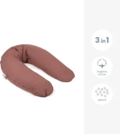 Doomoo Basics Comfy Big - Coussin D'allaitement - Coton Biologique - 190cm - Tetra Brick -Bébé Soldes Boutique 1080x1200 5