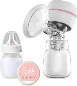 The Life Style Goods - Tire-lait électrique Portable - Avec Biberon De Lait - 180 Ml - Rechargeable - Tire-lait Manuel - Dispositifs De Pompage - Allaitement - 18 Positions - Sans BPA