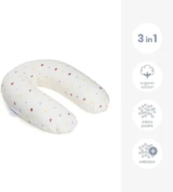 Doomoo Buddy - Coussin D'allaitement Et De Grossesse - Coton Organique - 180cm - Happy Colors -Bébé Soldes Boutique 1085x1200 4