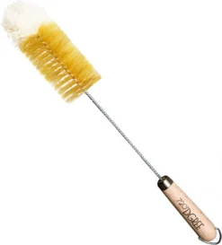 Brosse à Bouteille 720 ° DGREE - Nettoyant Universel Pour Bouteille Avec Poils Naturels - Nettoyage Facile Et Hygiénique - Complément Parfait à Toute Bouteille, Naturellement Sans BPA