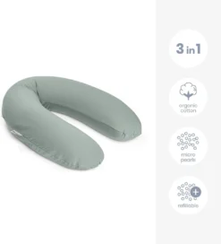 Doomoo Buddy - Coussin D'allaitement Aux Microbilles Ultrafines Et Extra Silencieuses - Coton Bio - 180cm - Tetra Jersey Vert 8 Doomoo Buddy - Coussin D'allaitement Aux Microbilles Ultrafines Et Extra Silencieuses - Coton Bio - 180cm - Tetra Jersey Vert -Bébé Soldes Boutique 1091x1200 2