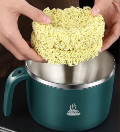 Bol à Nouilles Instantanées En Acier Inoxydable Boîte à Lunch Student Services De Table Isolée De Style Japonais Bol à Fenêtres Avec Couvercle (vaisselle Gratuite) (Couleur : Blue, Taille : 15,5 X 11 Cm) -Bébé Soldes Boutique 1095x1200 2