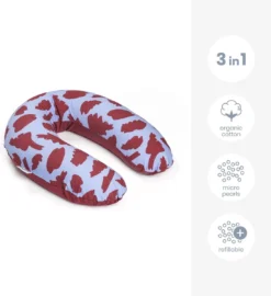 Doomoo Buddy - Coussin D'allaitement Et De Grossesse - Coton Organique - 180cm - Bushes Ruby -Bébé Soldes Boutique 1098x1200 1