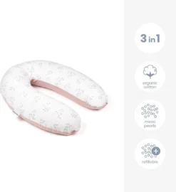 Doomoo Buddy - Coussin D'allaitement Et De Grossesse - Coton Organique - 180cm - Spring Pink -Bébé Soldes Boutique 1098x1200 2