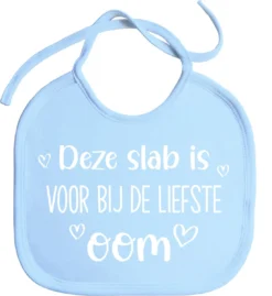 Bavoirs - Bavoir - Bavoir - Bébé - Ce Bavoir Est Pour Le Plus Doux Oncle - Oncle - Annonce De Grossesse - Cordons - Pcs 1 - Bleu Bébé