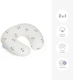 Doomoo Softy - Petit Coussin D'allaitement - Billes Ultra Fines Et Silencieuses - Coton Organique - 150 Cm - Deer -Bébé Soldes Boutique 1103x1200 3