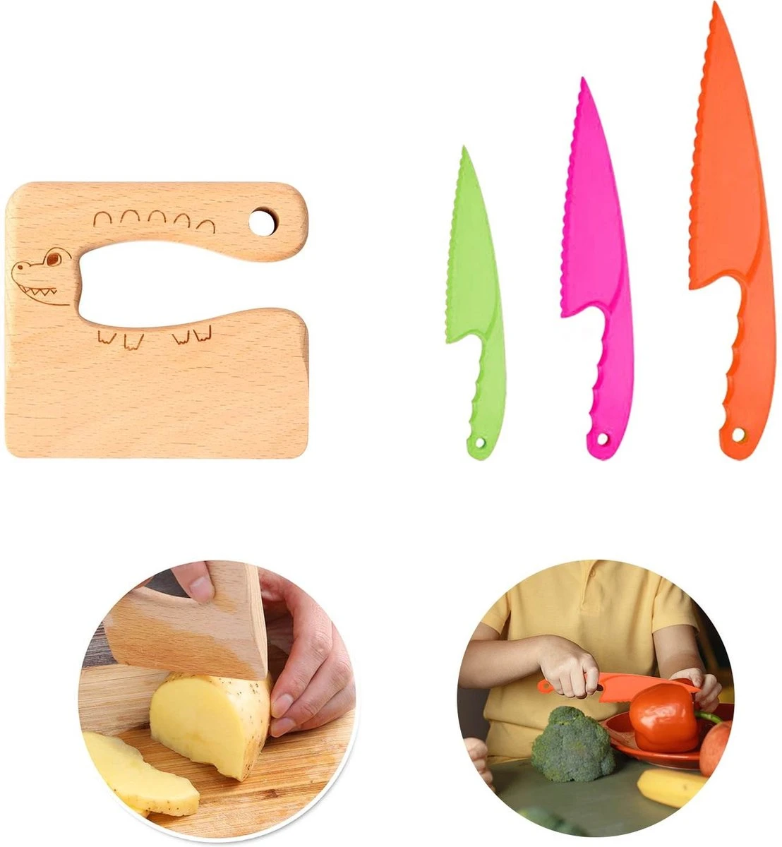 Bunz - Ensemble De 6 Couteaux Pour Enfants Pour Filles - Couteaux Pour Enfants - Kiddikutter - Couverts Pour Enfants - Adaptés Aux Enfants 6 Bunz - Ensemble De 6 Couteaux Pour Enfants Pour Filles - Couteaux Pour Enfants - Kiddikutter - Couverts Pour Enfants - Adaptés Aux Enfants – Image 6