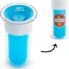 Tasse à Boire Isolée Munchkin Miracle 360 - Avec Autocollant De Personnalisation - Bleu