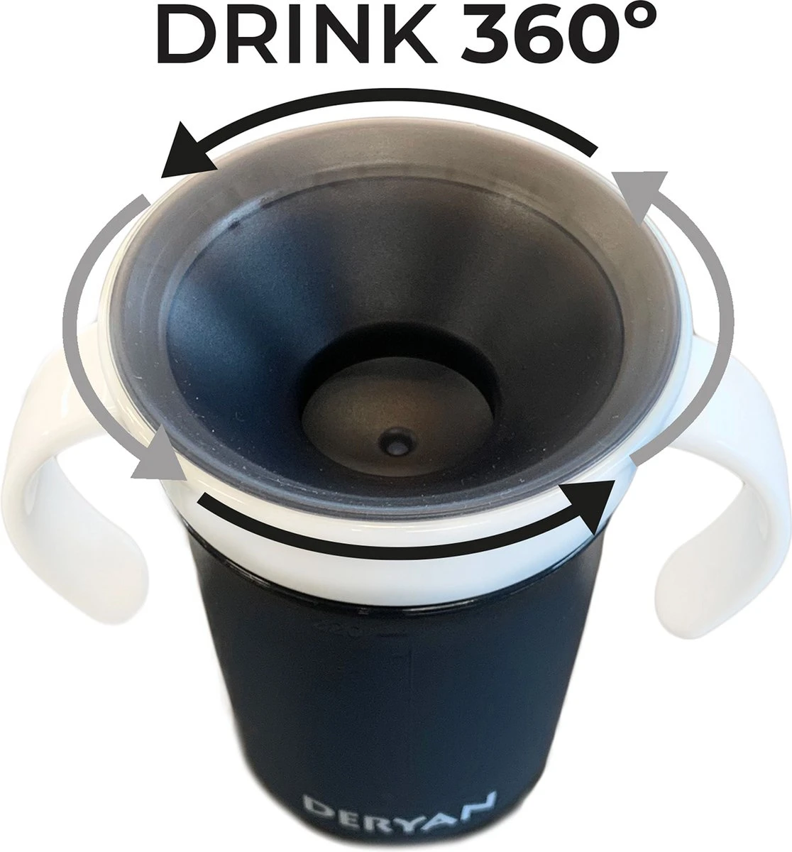 Deryan Luxe Quuby Drinking Cup 360 Trainer - Gobelet D'entraînement - Gobelet Anti-déversement - 2 Pièces - Grijs / Oranje 5 Deryan Luxe Quuby Drinking Cup 360 Trainer - Gobelet D'entraînement - Gobelet Anti-déversement - 2 Pièces - Grijs / Oranje – Image 5