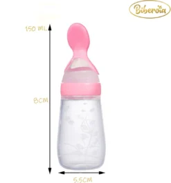 Couverts Pour Enfants Biberons Biberon Anti-fuite Avec Cuillère - Biberon Souple - Bébé - Biberons - Couverts Bébé - Couverts Enfant - Couverts D'entraînement - Cuillères Bébé - Cuillère Bébé - Cadeau Bébé - Cadeau Maternité - Baby Shower - Rose -Bébé Soldes Boutique 1118x1200 2