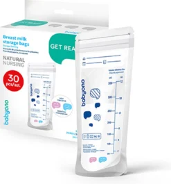 Sachets De Conservation Du Lait Maternel Avec Indicateur De Chaleur 30x | EXTRA LARGE | 350 Ml | 30 Pièces