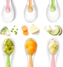 Cuillères Bébé - Premières Collations - Couverts à Couverts - Cuillère Pour Bébé - Cuillères En Siliconen - Couverts Pour Enfants - Set De 2 Cuillères à Soupe Sans BPA - Oranje -Bébé Soldes Boutique 1119x1200 10