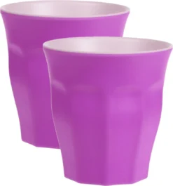 Excellent Houseware 8x Gobelet Incassable En Plastique/mélamine Violet 9 X 8,7 Cm Pour Outdoor/camping/pique-nique/plage -Bébé Soldes Boutique 1119x1200 9
