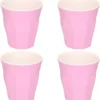 Excellent Houseware 4x Gobelet Incassable En Plastique/mélamine Violet 9 X 8,7 Cm Pour Outdoor/camping/pique-nique/plage