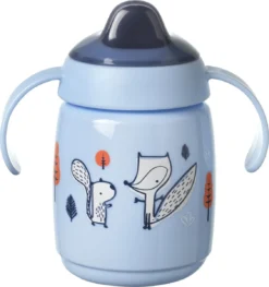 Gobelet Tommee Tippee Superstar Sippee - Avec Bec Souple - Avec Intellivalve - Technologie Antibactérienne BACSHIELD - Dès 6 Mois -300 Ml - Blauw