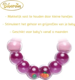 Biberoia® Coffret Cadeau - Bébé - Biberon Avec Cuillère - Anneau De Dentition Avec Hochet - Jouets - Biberon - Couverts Bébé - Rose -Bébé Soldes Boutique 1128x1200