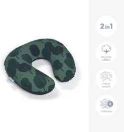 Doomoo Softy - Petit Coussin D'allaitement - Billes Ultra Fines Et Silencieuses - Coton Organique - 150 Cm - Green Forest -Bébé Soldes Boutique 1129x1200 5