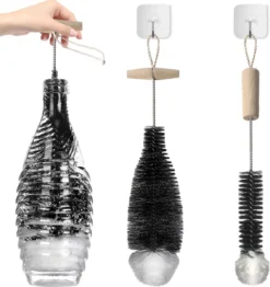 Lot De 2 Goupillons Adaptés Aux Bouteilles Sodastream - Brosse De Nettoyage Pour Bouteilles Lavable Au Lave-vaisselle - Brosse Pour Bouteilles Nettoyantes