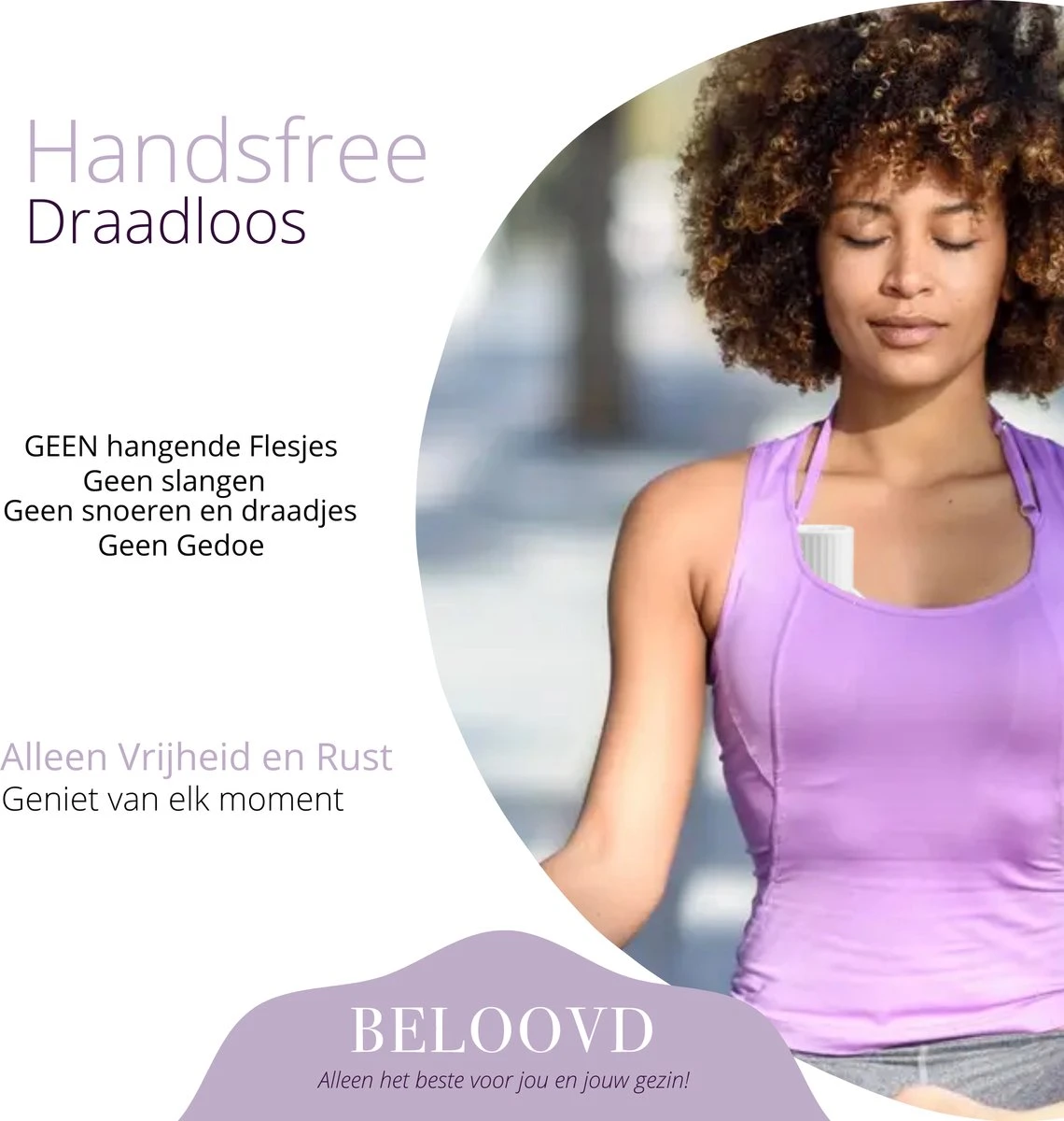 BELOOVD Mains Libres - Tire-Lait Electrique Sans Fil - Portable - Sans BPA - Rechargeable - Pompe Comfort Mains Libres - Elvie Alternatief 6 BELOOVD Mains Libres - Tire-Lait Electrique Sans Fil - Portable - Sans BPA - Rechargeable - Pompe Comfort Mains Libres - Elvie Alternatief – Image 6