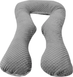 Coussin De Maternité - Coussin D'allaitement - 100% Coton - 300 Cm - Motif étoile Blanche Sur Gris - Gris -Bébé Soldes Boutique 1140x1200 6