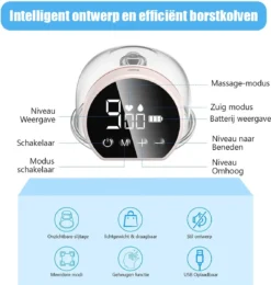 Melophy Tire-lait électrique Sans Fil - Pompe à Lait D'allaitement Mains Libres Et Portable - Allaitement - Sans BPA - Tasse De Lait Maternel De 240 ML - Rechargeable Par USB -Bébé Soldes Boutique 1142x1200 2