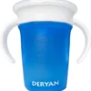 Deryan Luxury Quuby Drinking Cup 360 Trainer - Gobelet D'entraînement - Gobelet Anti-éclaboussures - Blauw