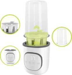 Chauffe-biberon - Réchauffement - Chauffe-biberon 4 En 1 - Chauffage Des Aliments Pour Bébé - Protection Contre La Surchauffe - Arrêt Automatique En Cas De Manque D'eau - Thermostat - SANS BPA -Bébé Soldes Boutique 1143x1200