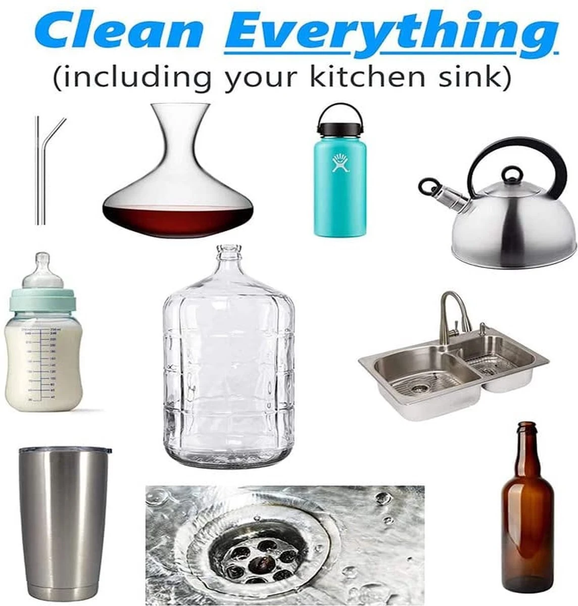 Ensemble De Brosses à Bouteilles - 5 Brosses - Klein - Groot - Bouteilles - Thermos - Nettoyeur De Bouteilles 4 Ensemble De Brosses à Bouteilles - 5 Brosses - Klein - Groot - Bouteilles - Thermos - Nettoyeur De Bouteilles – Image 4