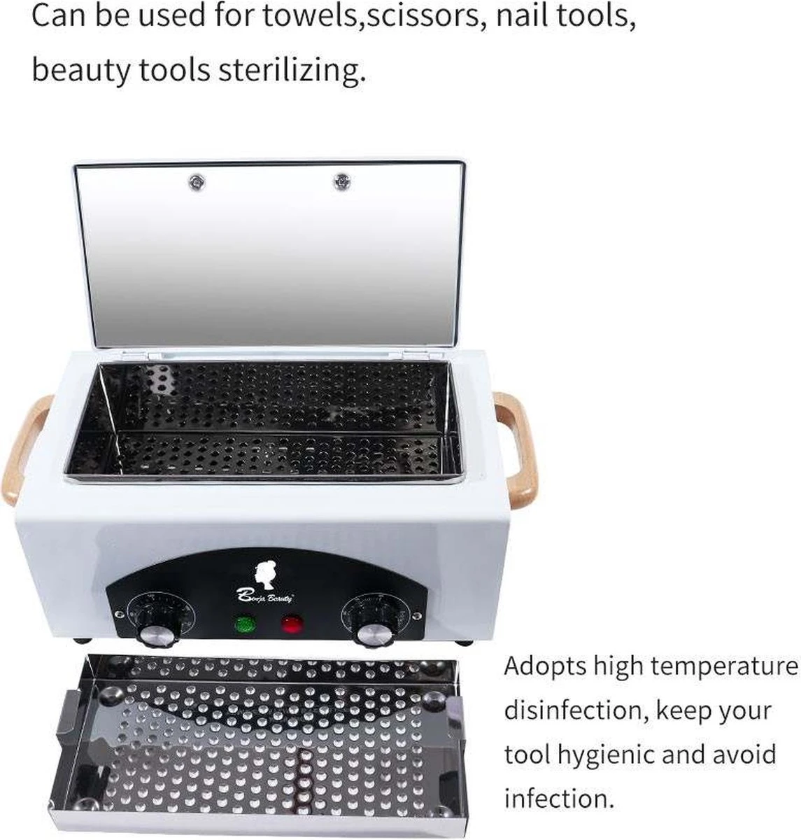Stérilisateur Professionnel BenjaBeauty®|Nettoyant à Heat Sèche|Désinfecter Pour Les Produits De Beauté|les Ciseaux|cuisse De Chèvre|pédicure|manucure|salon De Coiffure|Machine à Nettoyer|Désinfecter 3 Stérilisateur Professionnel BenjaBeauty®|Nettoyant à Heat Sèche|Désinfecter Pour Les Produits De Beauté|les Ciseaux|cuisse De Chèvre|pédicure|manucure|salon De Coiffure|Machine à Nettoyer|Désinfecter – Image 3